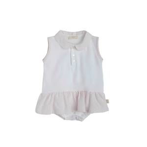 NEW BABY GI infant girl's stripped bubble tennis dress in pink/white
